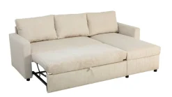Ecksofa mit Bettfunktion und Bettkasten pearl Microfaser B/H/T: ca. 215x145x82 cm