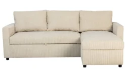 Ecksofa mit Bettfunktion und Bettkasten pearl Microfaser B/H/T: ca. 215x145x82 cm