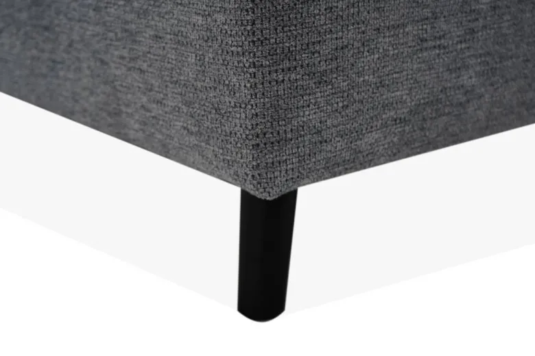 Ecksofa mit Bettfunktion und Bettkasten grau Microfaser B/H/T: ca. 235x90x159 cm