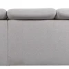 Ecksofa mit Bettfunktion und Bettkasten beige Microfaser B/H/T: ca. 282x100x232 cm