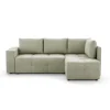 Ecksofa mit Bettfunktion und Bettkasten grün Flachgewebe B/T: ca. 238x167 cm