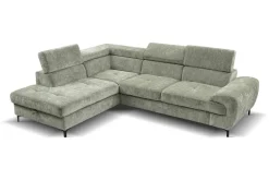 Ecksofa mit Bettfunktion und Bettkasten mint Microfaser B/H/T: ca. 256x73x202 cm