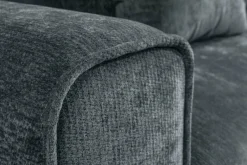 Ecksofa mit Bettfunktion und Bettkasten dunkelgrau Microfaser B/T: ca. 269x147 cm