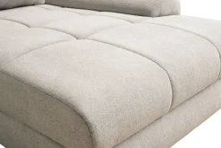 Ecksofa mit Bettfunktion und Bettkasten Lorenz taupe Microfaser B/H/T: ca. 284x74x180 cm