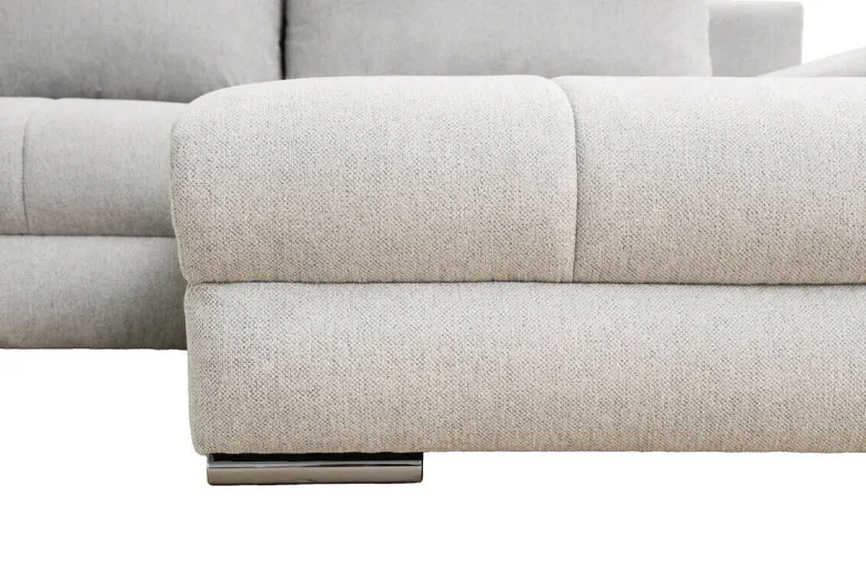 Ecksofa mit Bettfunktion und Bettkasten Lorenz taupe Microfaser B/H/T: ca. 284x74x180 cm