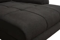 Ecksofa mit Bettfunktion und Bettkasten Lorenz schwarz Microfaser B/H/T: ca. 284x74x180 cm