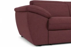 Ecksofa mit Bettfunktion und Bettkasten rostrot Flachgewebe B/H/T: ca. 280x108x235 cm