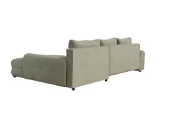 Ecksofa mit Bettfunktion und Bettkasten Lorenz olive Microfaser B/H/T: ca. 284x74x180 cm