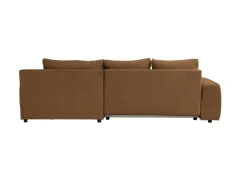 Ecksofa mit Bettfunktion und Bettkasten Lorenz ziegel Microfaser B/H/T: ca. 284x74x180 cm
