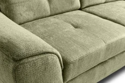 Ecksofa mit Bettfunktion und Bettkasten moosgrün Microfaser B/H/T: ca. 274x82x231 cm