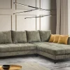 Ecksofa olive Microfaser B/H/T: ca. 306x92x203 cm