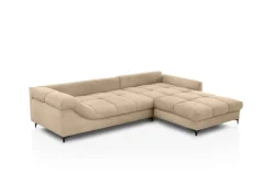Ecksofa taupe Microfaser B/H/T: ca. 332x96x227 cm