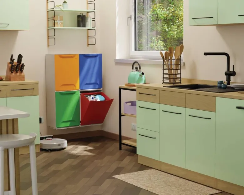 Eco-Logico Recycling-Eimer gelb B/H/L: ca. 29x47x34 cm
