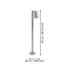 Eglo Stehlampe Caldiero C Kunststoff Metall B/H/L: ca. 14x97x24 cm E27 1 Brennstellen