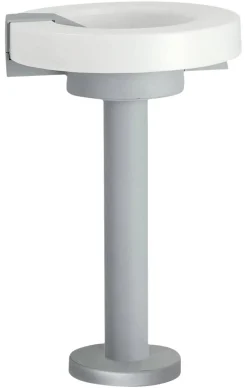Eglo Stehlampe Roi weiß silber Stahl B/H/L: ca. 26x43x26 cm