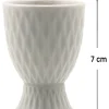 Eierbecher weiß Porzellan H/D: ca. 7x5 cm