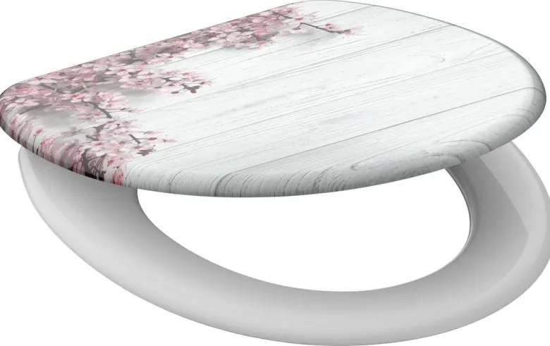 Eisl WC-Sitz Flower&Wood MDF