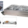 Elektrischer Buffet Wärmer EL7000010 silber Edelstahl B/H/T: ca. 64x36x15 cm