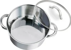 ELO Basic Fleischtopf silber Edelstahl D: ca. 24 cm