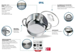 ELO Basic Fleischtopf silber Edelstahl D: ca. 16 cm
