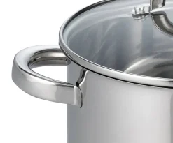 ELO Fleischtopf silber Edelstahl D: ca. 16 cm