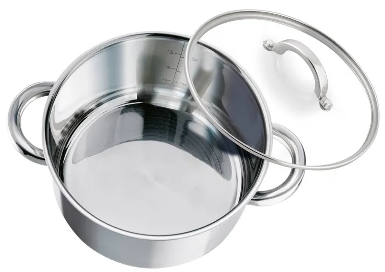 ELO Fleischtopf silber Edelstahl D: ca. 20 cm