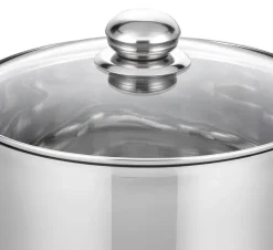 ELO Großraumtopf Basic silber Edelstahl H/D: ca. 22x24 cm