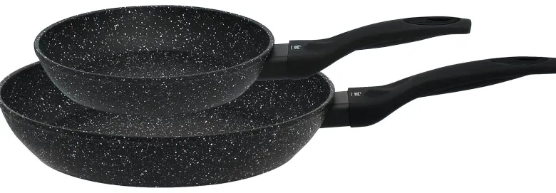ELO Pfannenset schwarz Aluminium 2 tlg.