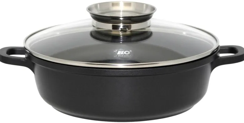 ELO Servierpfanne schwarz Aluguss D: ca. 24 cm