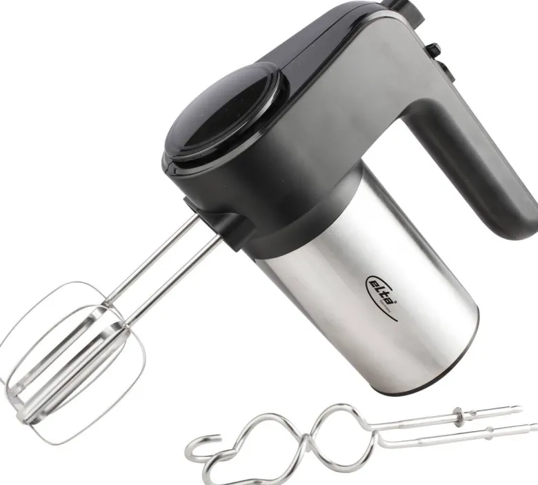 Elta Handmixer HM-4001E Edelstahl schwarz