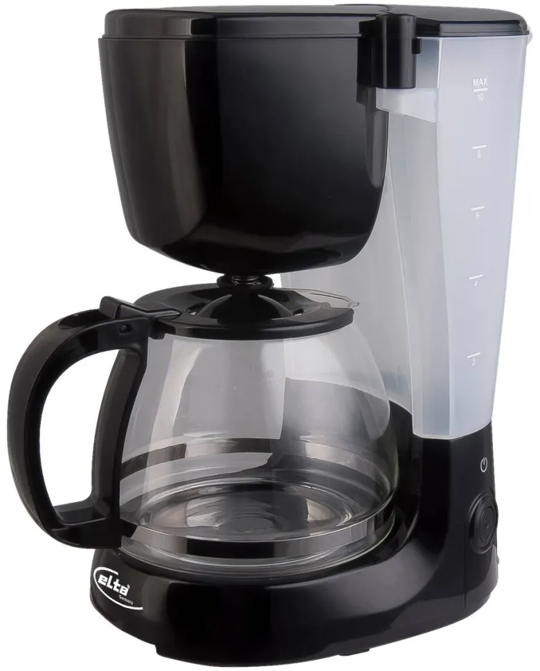 Elta Kaffeeautomat KM-1000.2 schwarz Kunststoff Glas