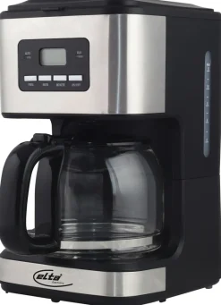 Elta Kaffeeautomat KM-900.15TS silber schwarz Metall Glas Kunststoff B/H/L: ca. 27x19x33 cm