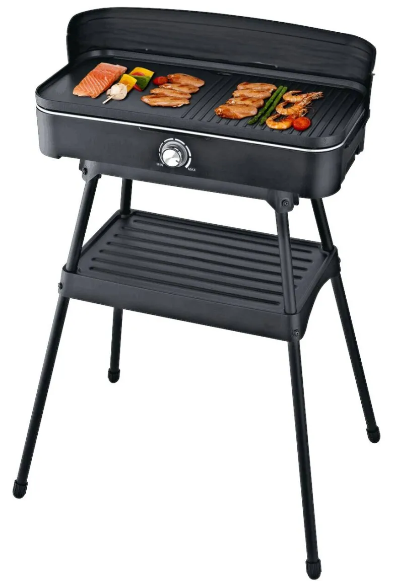 Emerio Elektrogrill BG133757.2 schwarz Kunststoff Metall B/H/L: ca. 26x18x52 cm