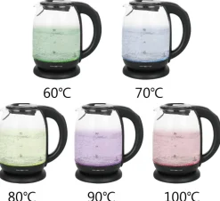 Emerio Glas-Wasserkocher WK-119255.5 schwarz Kunststoff H: ca. 25 cm ca. 1,7 l
