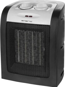 Emerio Heizlüfter FH-106145.9 schwarz silber Kunststoff ca. 1800 W