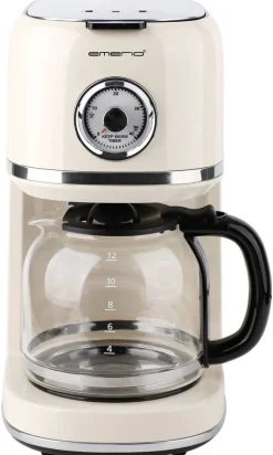 Emerio Kaffeeautomat CME-133280.4 creme Glas Edelstahl B/H/L: ca. 18,9x32,1x29,6 cm