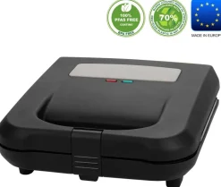 Emerio Sandwichtoaster ST-130038 schwarz B/H/L: ca. 22,8x8,6x22 cm