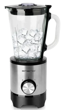 Emerio Standmixer BL-130988 silber transparent Edelstahl Glas B/H/T: ca. 18x37x22 cm
