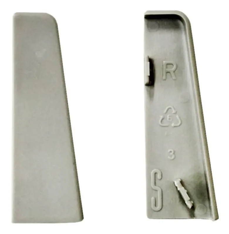 Endkappe grau L/B/H: ca. 1x1x5,8 cm