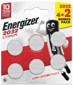Energizer Knopfzelle Lithium CR2032 6er Pack