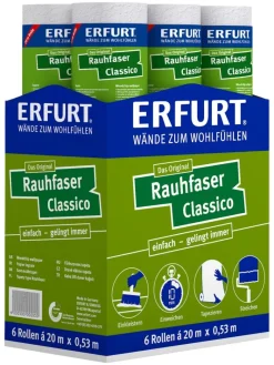 Erfurt Rauhfaser Classico weiß B/L: ca. 53x2000 cm strukturiert