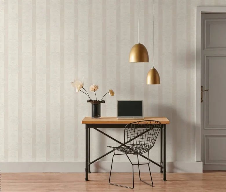 Erismann Vinyltapete Ornament beige B/L: ca. 53x1005 cm