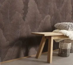 Erismann Vliestapete Blätter braun bronze B/L: ca. 53x1005 cm