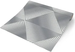Erismann Vliestapete 3D-Optik grau weiß B/L: ca. 53x1005 cm