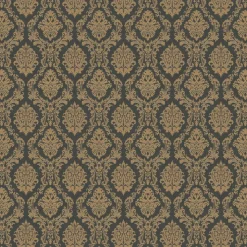 Erismann Vliestapete Ornament schwarz gold B/L: ca. 53x1005 cm