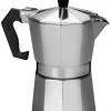 Espressokocher silber Aluminium