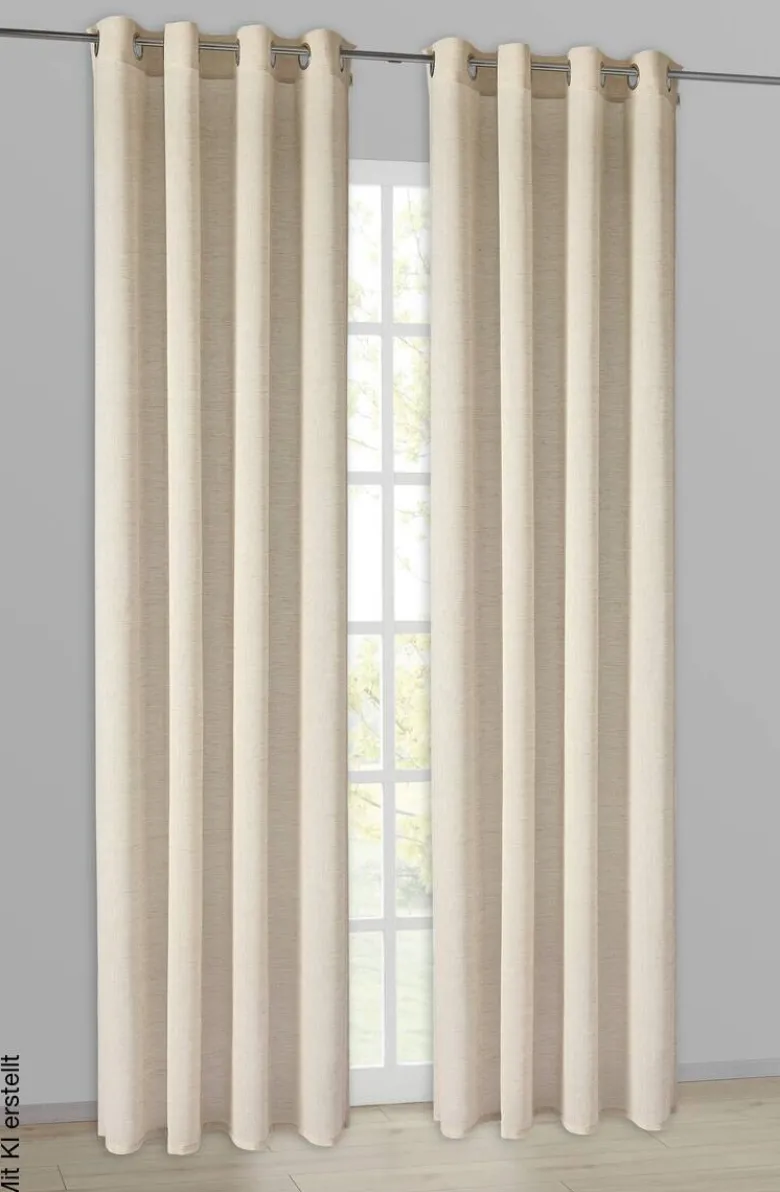 Esprit Ösenvorhang E-Ola beige B/L: ca. 140x250 cm