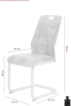 Essgruppe Agnes I grau Eiche Holzwerkstoff B/H/T: ca. 220x76x90 cm