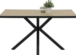 Essgruppe Cleo III Eiche Holzwerkstoff B/H/T: ca. 140x76x90 cm