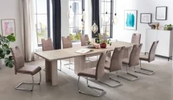 Essgruppe Lia II Eiche beige B/H/T: ca. 320x76x90 cm